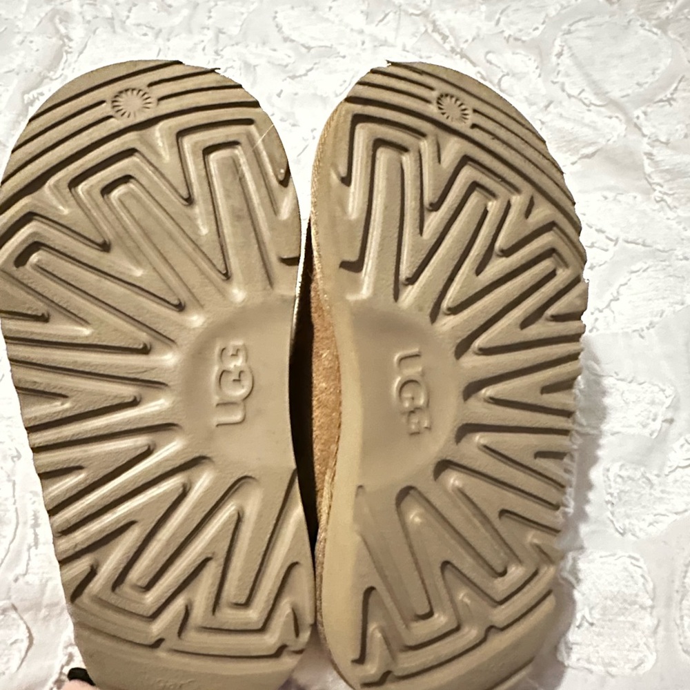 UGG Cream Fur-Lined Slippers - Picture 3 of 4